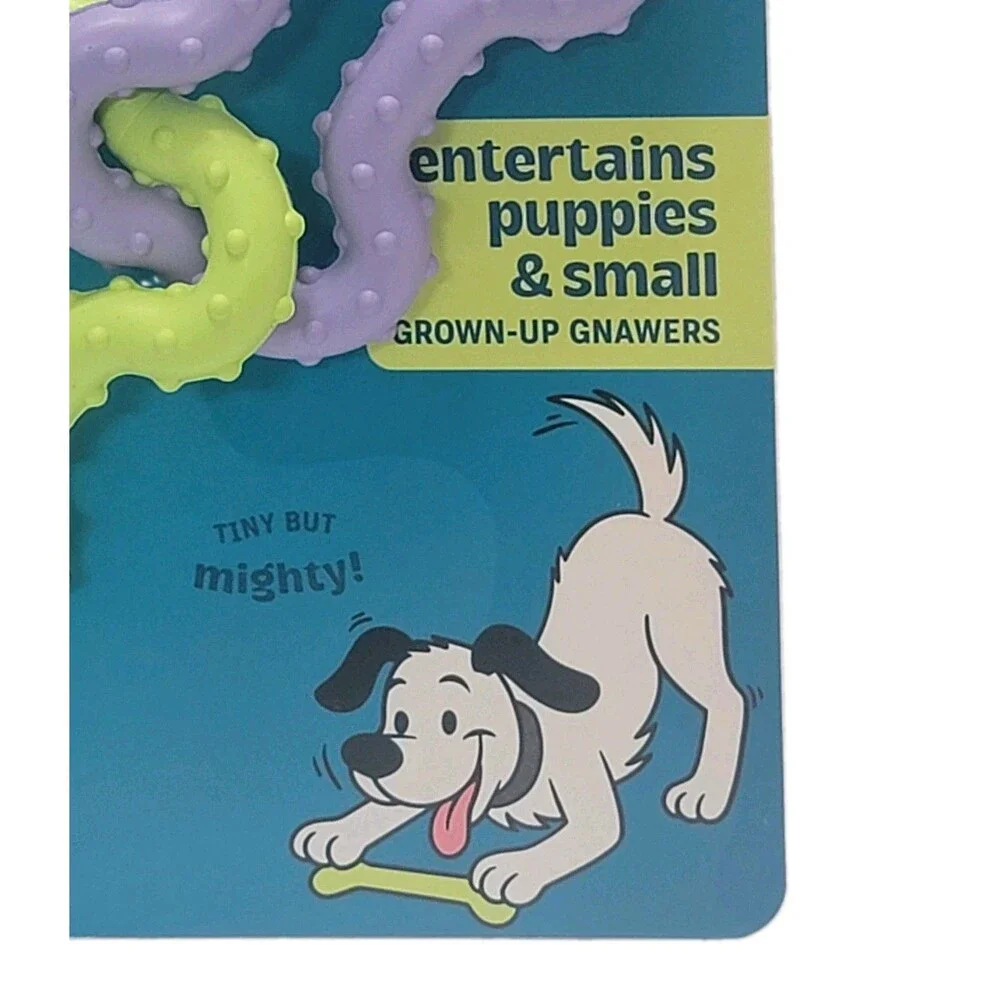 Pupstages Mini Bone Tug – Durable Puppy Chew & Tug Toy – New